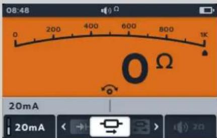 08:48 0 200 400 600 800 1K O Ω 20mA 20mA < → > 2Ω