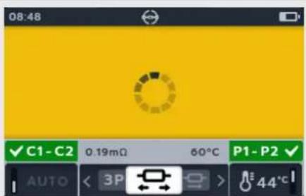 08:48 C1-C2 0.19mΩ 60°C P1-P2 AUTO < 3P > 44°C