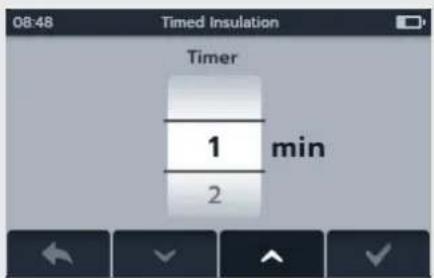 08:48 Timed Insulation Timer 1 min 2