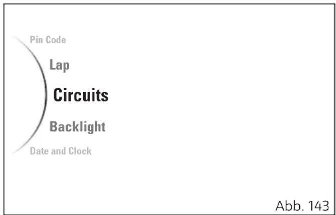 Pin Code Lap Circuits Backlight Date and Clock Abb. 143