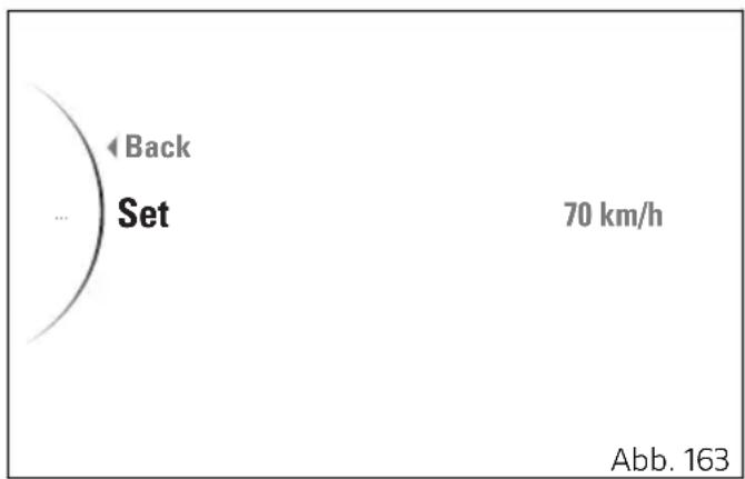 Back Set 70 km/h Abb. 163