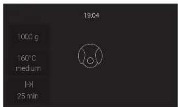 19:04 1000 g 160°C medium I×I 25 min