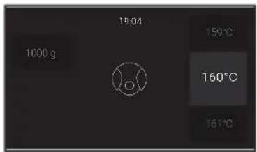 19:04 1000 g 150°C 160°C 161°C