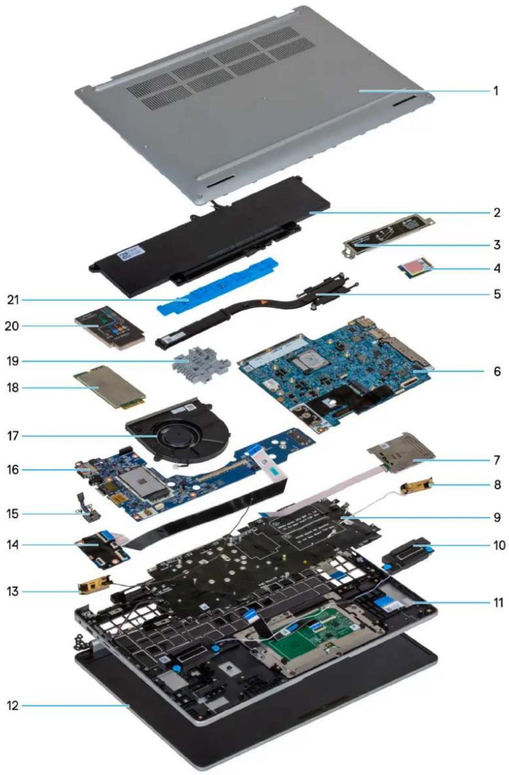 DELL Pro 16 Plus PB16255 - Hauptkomponenten des Dell Pro 16 Plus - 1