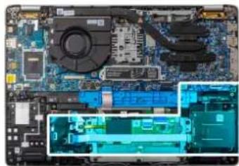 DELL Pro 16 Plus PB16255 - Abbildung 36. Entfernen des Smartcardlesegeräts - 2