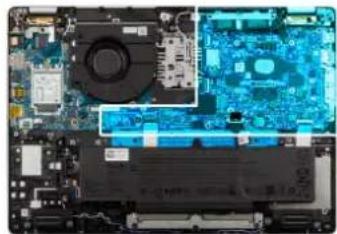 DELL Pro 16 Plus PB16255 - Abbildung 42. Anschlüsse auf der Hauptplatine - 4