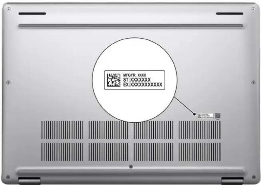 DELL Pro 16 Plus PB16255 - Service Tag - 1