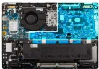 DELL Pro 16 Plus PB16255 - Abbildung 44. Anschlüsse auf der Hauptplatine - 5