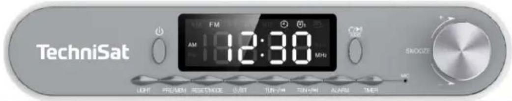 TechniSat 12:30 AM 12:30 MHz SNOOZE LIGHT PRE/MEM RESET/MODE USB TUN-PH TUN-PH ALABI TIME