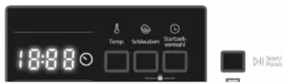 Temp. Schluidem Startzwill- vorwahl 18:00 Start/ Pause