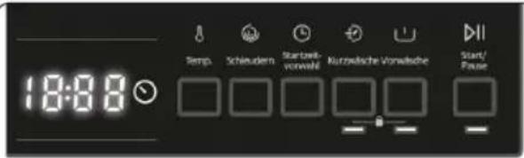 Temp. Schleudern Start/Event-vonzahl Kurzweiche-Vonzeine Start/Pause 18:00