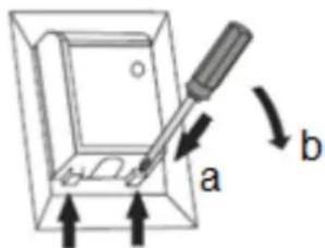 a b