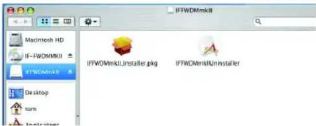 IFFWDMmkII Macintosh HD IF-RWDMMKII IFFSDDmiki Desktop tom Application IFFWDMmkII.Installer.pkg IFFWDMmkIIUninstaller
