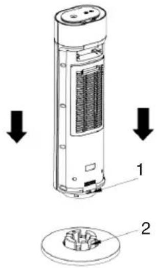 FAKIR HT 1000 - Standfuß montieren - 1