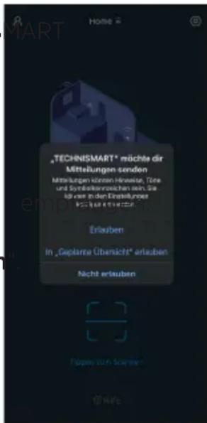 "TECHNIISMART" möchte dir Mittelungen senden Mittelungen können Hinweise, Töre und Symbolikennreichen sein. Sie für oder in den Erstellungen in 100円まで Erleuben In „Geplante Übersicht“ erlauben Nicht erlauben