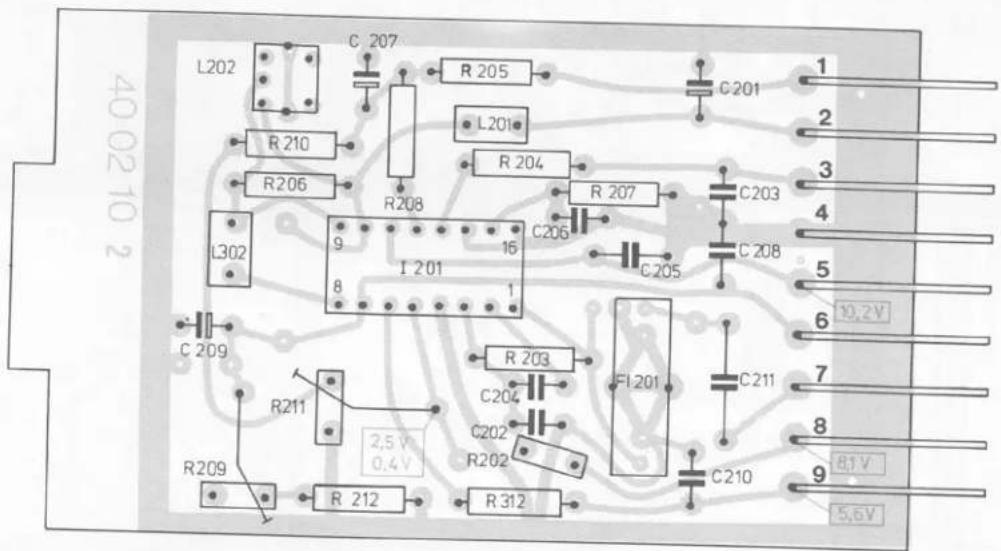 400210 2 L202 C 207 R 205 L201 R 210 R 206 R208 R 204 R 207 C206 C205 C203 C 208 9 16 I 201 8 1 C 209 R211 2,5 V 0,4 V R 203 C204 C202 R202 FI 201 C211 C210 81 V 5,6 V