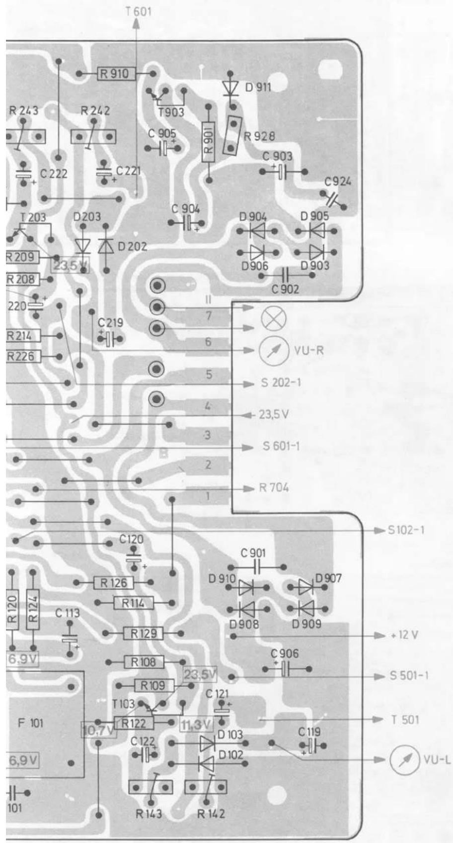 T601 R910 R243 R242 C222 C221 T903 C905 R901 D911 R928 C903 C924 T203 D203 D202 C904 D904 D905 D906 D903 C902 R209 23.5V R208 220 R214 R226 C219 II 7 6 5 S 202-1 4 23.5V S 601-1 3 2 R 704 C120 S102-1 R126 C901 D910 D907 R114 D908 D909 +12 V R129 C906 R108 23.5V T103 C121 R109 S 501-1 F 101 10.7V T 501 C122 D103 C119 R143 R 142 6.9V 6.9V