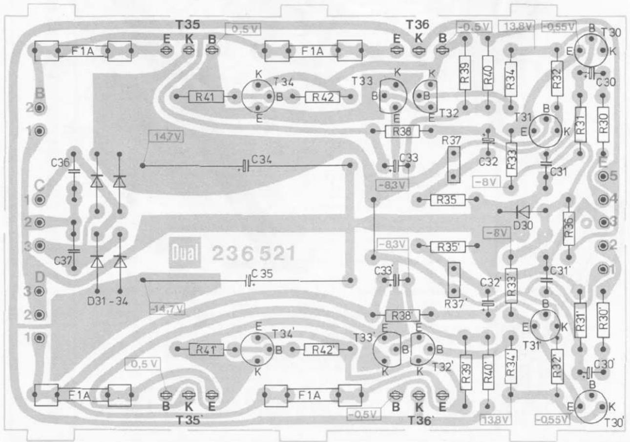 T35 0,5V F1A E K B F1A R41 K T34 B R42 T33 K E K R38 -0,5V 13,8V -0,55V R39 R40 R34 R32 E K T31 B R31 R30 C36 C34 C33 -8,3V -8V R37 C32 C31 D30 R35 -8V C33' R35' C32' R33' C31' R36 D31 C37 D31 -34 -14,7V C35 -8,3V R37' R38' E E T34' B R42' T33' K B T32' E K E F1A F1A 0,5V B K E T35' -0,5V T36' 13,8V -0,55V Dual 236 521 B T30 K T30' E K T30'