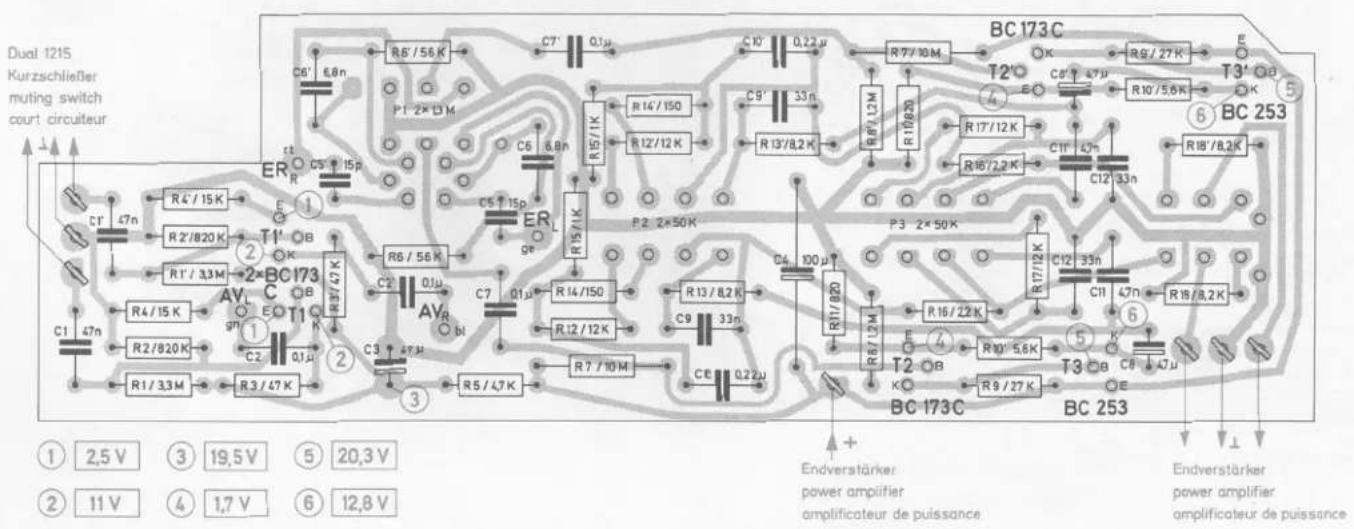 Dual 1215 Kurzschließer muting switch court circuiteur ① 2,5 V ③ 19,5 V ⑤ 20,3 V ② 11 V ④ 1,7 V ⑥ 12,8 V ① ② ③ ④ ⑤ ⑥ ⑦ ⑧ ⑨ ⑩ ⑪ ⑫ ⑬ ⑭ ⑮ ⑯ ⑰ ⑱ ⑲ ⑳ ㉑ ㉒ ㉓ ㉔ ㉕ ㉖ ㉗ ㉘ ㉙ ㉚ ㉛ ㉜ ㉝ ㉞ ㉟ ㉳ ㉴ ㉵ ㉜ ㉝ ㉞ ㉟ ㉟a ㉟b ㉟c ㉟d ㉟e ㉟f ㉟g ㉟h ㉟i ㉟j ㉟k ㉟l ㉟m ㉟n ㉟o ㉟p ㉟q ㉟r ㉟s ㉟t ㉟u ㉟v ㉟w ㉟x ㉟y ㉟z ㉟c ㉟d ㉟e ㉟f ㉟g ㉟h ㉟i ㉟j ㉟k ㉟l ㉟m ㉟n ㉟o ㉟p ㉟p ㉟f ㉟g ㉟h ㉟i ㉟j ㉟k ㉟l ㉟m ㉟n ㉟o ㉟p ㉟p ㉟f ㉟g ㉟h ㉟i ㉟j ㉟k ㉟l ㉟m ㉟n ㉟o ㉟p ㉟p ㉟s ㉟g ㉟h ㉟i ㉟j ㉟k ㉟l ㉟m ㉟n ㉟o ㉟p ㉟p ㉟s ㉟g ㉟h ㉟i ㉟j ㉟k ㉟l ㉟m ㉟n ㉟o ㉟p ㉟p ㉟s ㉟m ㉟n ㉟o ㉟p ㉟p ① BC173C BC 173C BC 253 ① R6/56 K C7' 0.1μ C10' 0.22μ R7/10 M T2' R4'/15 K E 1 R2'/820 K R1'/3,3M T1' T1' OB AV_C 2 BC173 C R6/56 K C7' 0.1μ R14'/150 R12'/12 K R17'/12 K R16'/2,2 K C11' 47n R10'/5,6 K T3' R4'/15 K AV_C 2 BC173 C R6/56 K C7' 0.1μ R14'/150 R12'/12 K R13'/8,2 K C12' 33n R17'/8,2 K C11' 47n R18'/8,2 K T3' R2'/820 K AV_C 2 BC173 C R6/56 K C7' 0.1μ R17'/8,2 K R16'/2,2 K C12' 33n R18'/8,2 K C11' 47n R18'/8,2 K T3' R3'/47 K AV_C 2 BC173 C R6/56 K C7' 0.1μ R18'/8,2 K R9'/27 K T3' R4'/47 K AV_C 2 BC173 C R6/56 K C7' 0.1μ R9'/27 K T3' R5'/47 K AV_C 2 BC173 C R6/56 K C7' 0.1μ R9'/27 K T3' R6'/47 K AV_C 2 BC173 C R6/56 K C7' 0.1μ R9'/27 K T3' R7'/47 K AV_C 2 BC173 C R6/56 K C7' 0.1μ R9'/27 K T3' R8'/47 K AV_C 2 BC173 C R6/56 K C7' 0.1μ R9'/27 K T3' R9'/47 K AV_C 2 BC173 C R6/56 K C7' 0.1μ R9'/27 K T3' R10'/47 K AV_C 2 BC173 C R6/56 K C7' 0.1μ R9'/27 K T3' R10'/47 K AV_C 2 BC173 C R6/56 K C7' 0.1μ R9'/27 K T3' RCB 253 Endverstärker power amplifier amplificateur de puissance Endverstärker power amplifier amplificateur de puissance