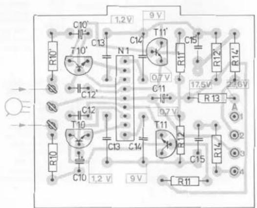 1.2V 9 V C10' C13' T10' N1 C14 T11' C15 R10' C12' O7 V R11 R12 R14' 2.6V R13 A C10 C12 T10 C13 C14 0.7 V C11 0.7 V T11 C15 R14 R10 C10 1.2 V 9 V R11
