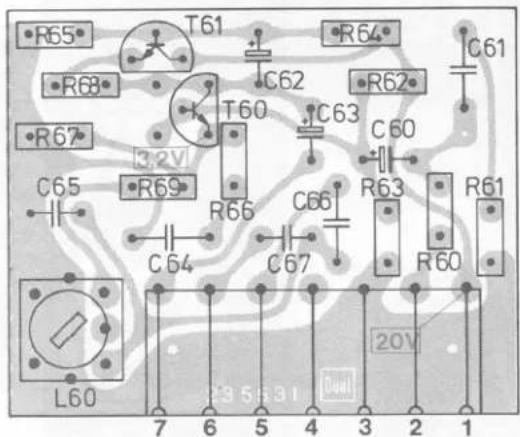 R65 T61 R64 R68 C62 R62 C61 R67 T60 3.2V C63 C60 R63 R61 C65 R69 R66 C66 R60 C64 C67 L60 7 6 5 4 3 2 1 20V 7 6 5 3 1 Dual