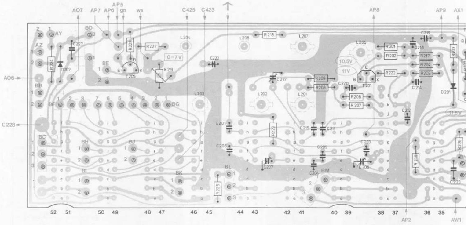 AO7 AP7 AP6 AP5 gn ws C425 C423 L204 R229 R227 O-7V L208 R218 L207 L205 R201 R202 R217 R204 R205 R222 C219 C218 B1 A06- BB BF 1 2 3 7 6 5 4 3 2 1 BG C228 BC BH BJ BK BL C208 C207 C206 BM C205 C204 C203 C205 C215 C211 C210 R206 R207 T201 E 10.5V 11V k j k1 D201 11.5V R219 R218 R217 R216 R215 R214 R213 AP9 AX1 AP2 AW1