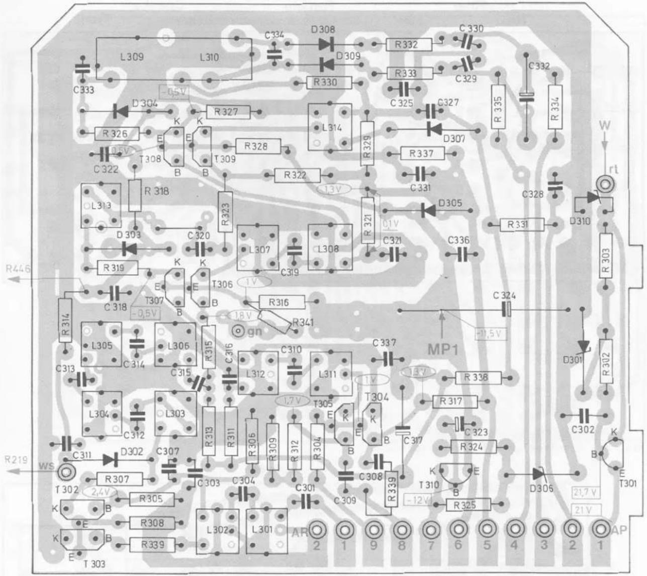 L309 L310 C334 D308 R332 C330 C333 D304 -0.5V R326 K R327 R328 L314 R329 C325 C327 C329 C322 T308 B B T309 R322 R321 C331 D307 R337 C334 R335 C328 D305 R331 D310 R303 R318 R323 D303 C320 E K K L307 L308 C319 R316 R341 T306 1V T305 L312 C310 L311 C337 MP1 R314 C318 E T307 -0.5V B E T306 B R315 C316 L305 C314 L306 C315 L304 C312 L303 R313 R311 R309 R312 R304 E K E T304 C317 R317 C323 R324 K E T310 B R325 D306 W rt R446 C318 C314 C311 D302 C307 C303 C304 C301 C309 AR 2 1 9 8 7 6 5 4 3 2 1 AP T 302 2.4V K B R305 E R308 R309 T 301 A R 2 1 9 8 7 6 5 4 3 2 1