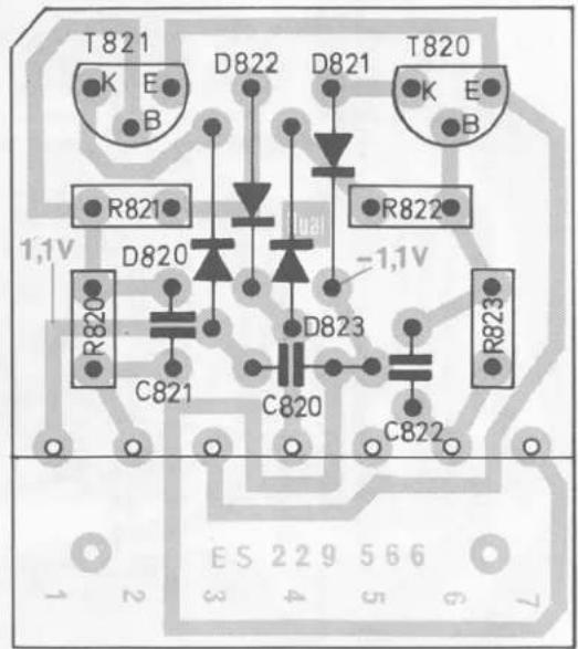T821 K E B D822 D821 T820 K E B R821 R822 1,1V D820 -1,1V R820 C821 D823 C820 C822 R823 ES 229 566 1 2 3 4 5 6 7