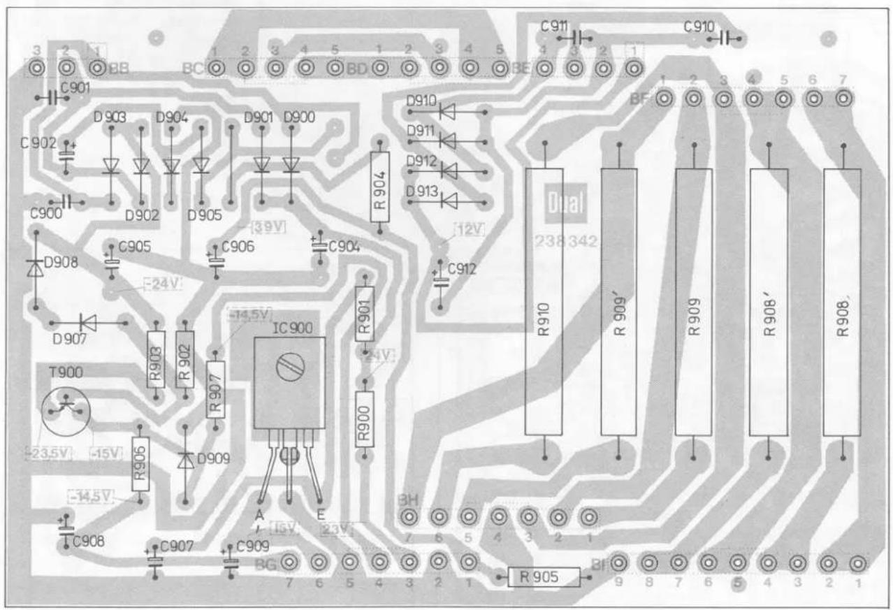 C901 C902 D903 D904 D901 D900 C900 D902 D905 39V R904 D910 D911 D912 D913 12V C905 C906 C904 D908 -24V IC900 R901 R900 C912 T900 R903 R907 D909 A E R906 C907 C909 BG 7 6 5 4 3 2 1 R905 R909' R908' Dual 238 342 R910 R909' R908'
