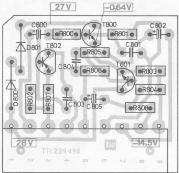 27V -0,64V C800 R800 T800 C802 D801 T802 R805 C801 T801 R803 R804 D800 R802 R807 C803 C805 R806 R803 R804 R806 28V TR 229 496 -14,5V 1 2 3 4 5 6 7 8 9