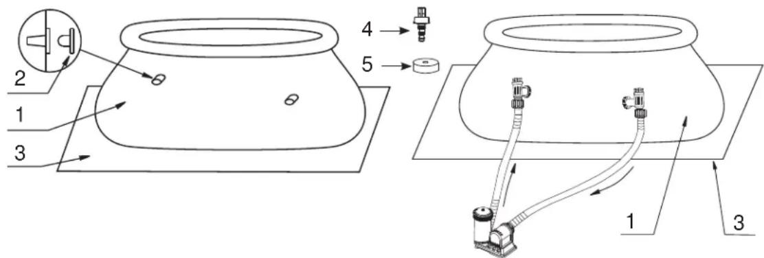 INTEX Easy Set 128110NP - TEILERREFERENZ - 1