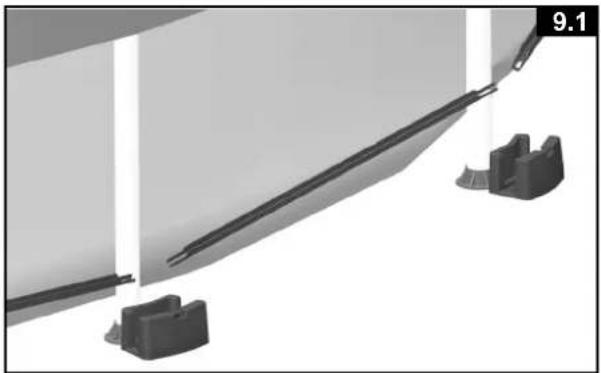 INTEX Graphit 126384NP - Installation der Bodenkappe und der Bodenschiene - 1