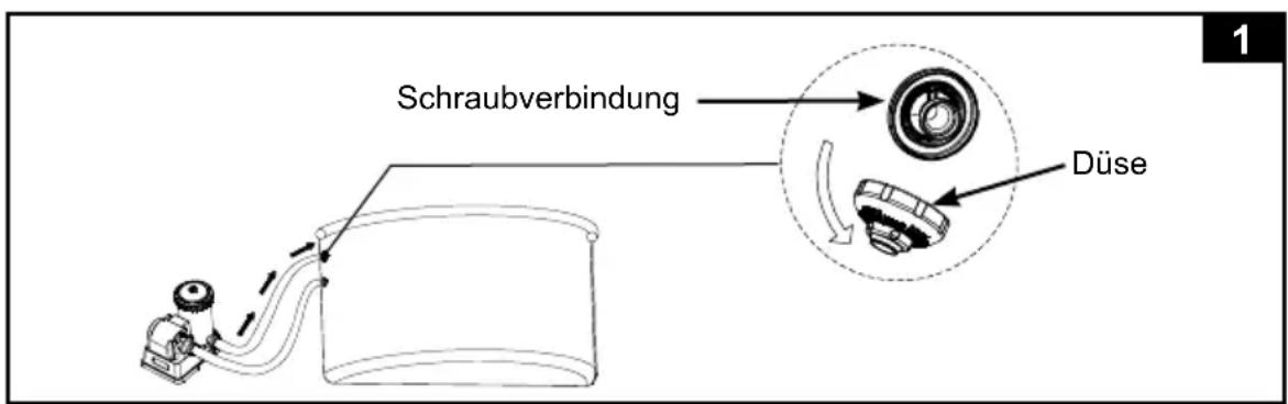 Schraubverbindung Düse