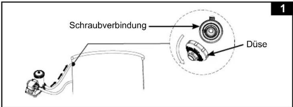 Schraubverbindung Düse