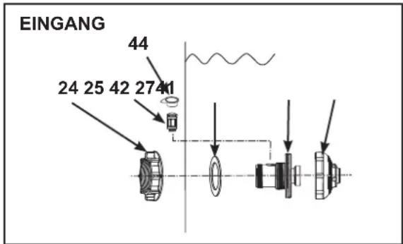 EINGANG 44 24 25 42 27 41