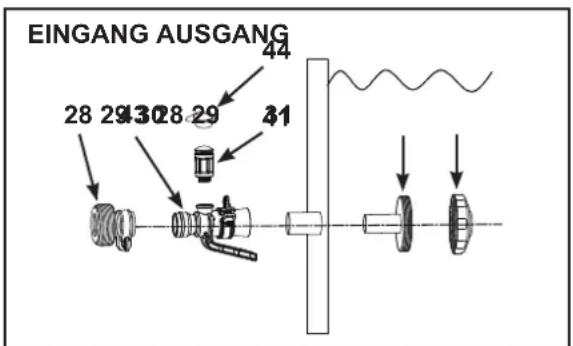 EINGANG AUSGANG 44 28 29 30 28 29 41