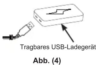 Tragbares USB-Ladegerät Abb. (4)
