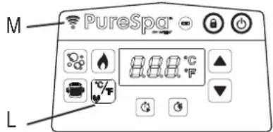 INTEX PureSpa Greywood Deluxe 128442 - WHIRLPOOL BEDIENFELD (STEUEREINHEIT-OBERTEIL) - 1