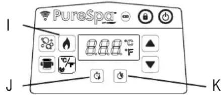 INTEX PureSpa Greywood Deluxe 128442 - WHIRLPOOL BEDIENFELD (STEUEREINHEIT-OBERTEIL) - 1