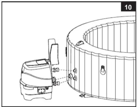 INTEX PureSpa Greywood Deluxe 128442 - Whirlpool Steuereinheit Installation - 1