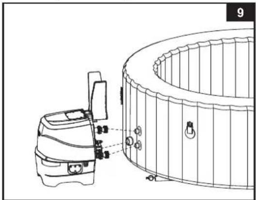 INTEX PureSpa Plus Bubble Massage 128430 - Whirlpool Steuereinheit Installation - 1