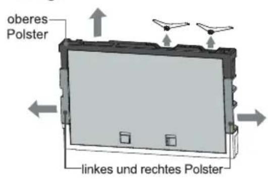oberes Polster linkes und rechtes Polster
