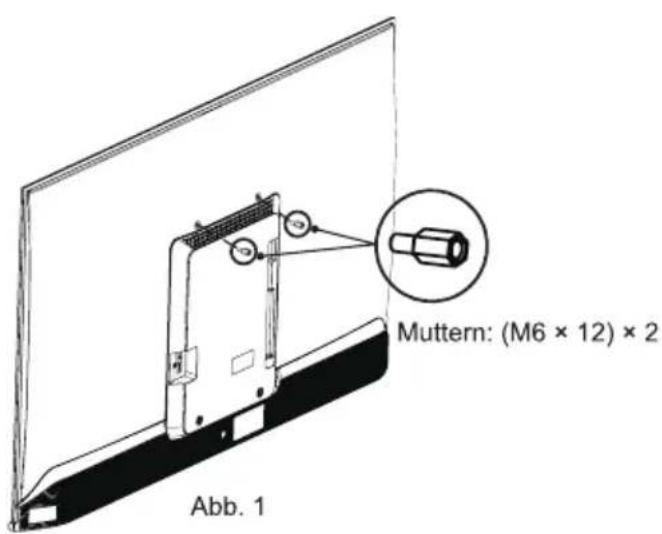 Muttern: (M6 × 12) × 2 Abb. 1