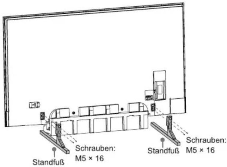 Standfuß Schrauben: M5 × 16 Standfuß Schrauben: M5 × 16