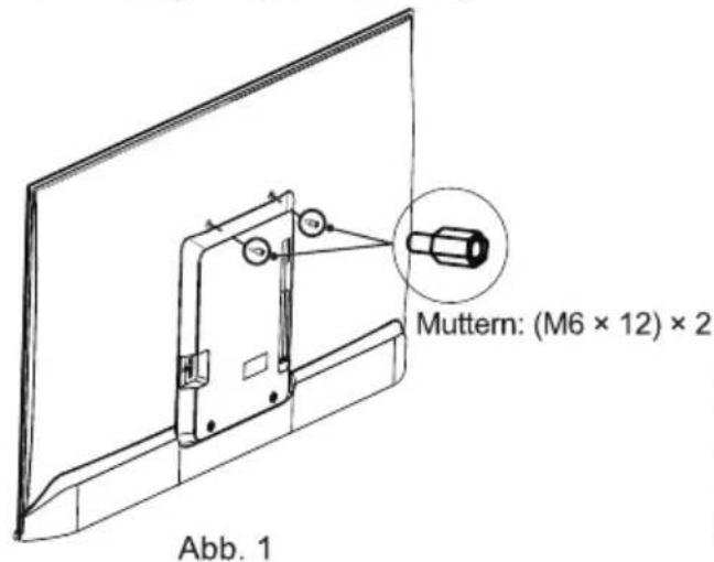 Muttern: (M6 × 12) × 2 Abb. 1