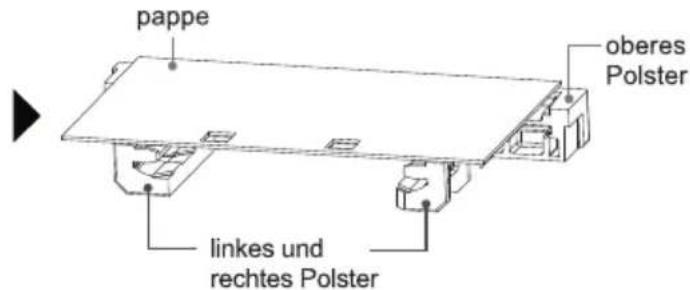 pappe oberes Polster linkes und rechtes Polster