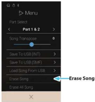 KAWAI AURES AR - ■Song löschen - 1