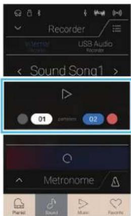 Recorder Internal USB Audio recorder Sound Song1 > 01 comtem: 02 Metronome Planet Sound Music Favorite