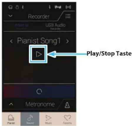 KAWAI AURES AR - Tippen Sie auf die [Play/Stop] Taste. - 1