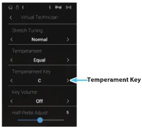 KAWAI AURES AR - ■Temperament Key verändern - 1